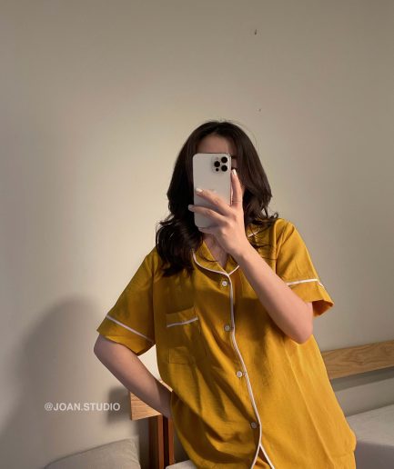 Đồ mặc ở nhà Đũi vàng