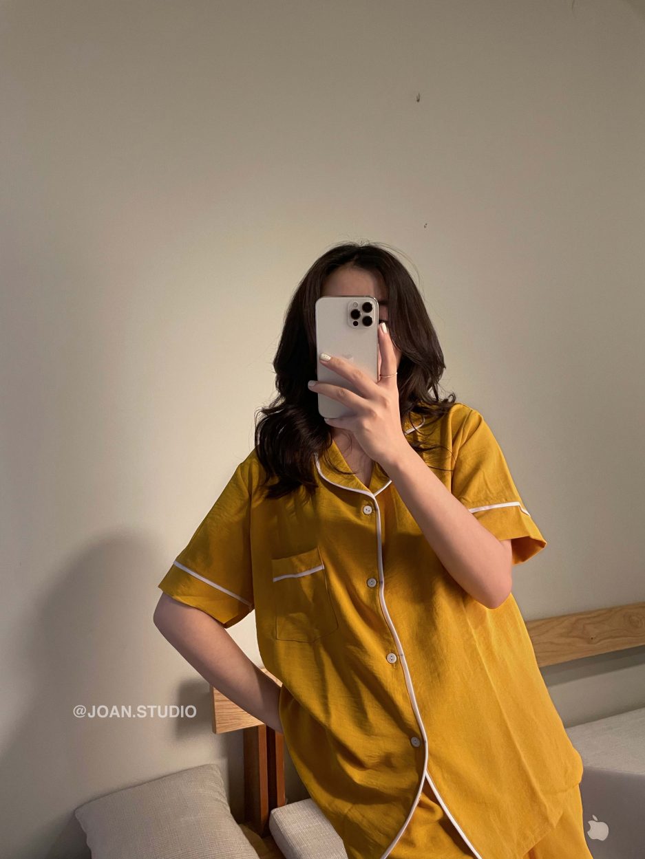 Đồ mặc ở nhà Đũi vàng
